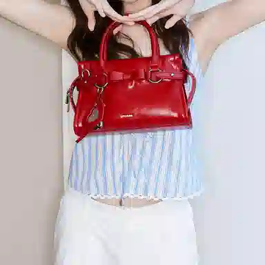 MCMIKO Handbag Cherry Red