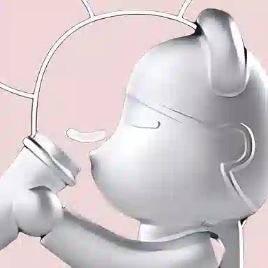 HEYTEA x BE@RBRICK Cool Black 2.0 Badge