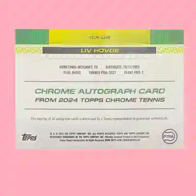 Topps 2024 Chrome Tennis RC