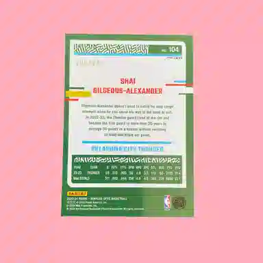 PANINI 2023-24 Optic SGA 206249