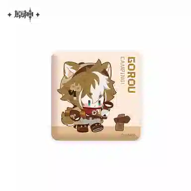 原神 安闲露营主题系列方形 徽章