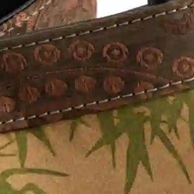 上海故事 新中式国风拼接设计 桑蚕丝香云纱 手提包 中号 女款 新黄绿/铁锈红