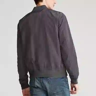 Polo Ralph Lauren FW23 Solid Pony Print Zip Jacket Gray