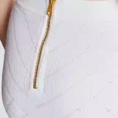 BALMAIN 6-Button Knit Skirt