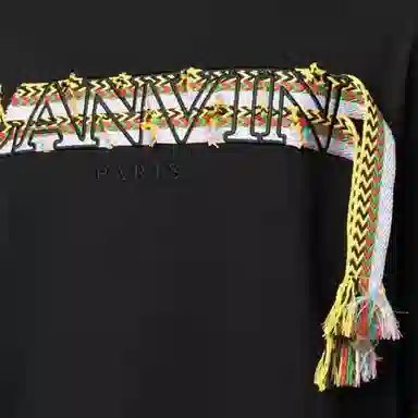 Lanvin Tassel Letter Print Crewneck T-Shirt