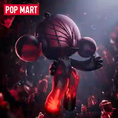 POP MART 1000% MEGA α SKULLPANDA Red Crystal