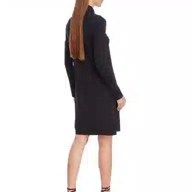 纪梵希 纯色修身中长款长袖连衣裙 女款