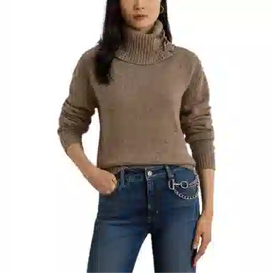 Lauren Ralph Lauren Oversized Turtleneck Sweater