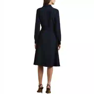 Lauren Ralph Lauren Slim Shirt Dress Navy