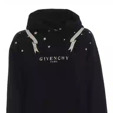 纪梵希 字母印花连帽套头长袖卫衣 男款