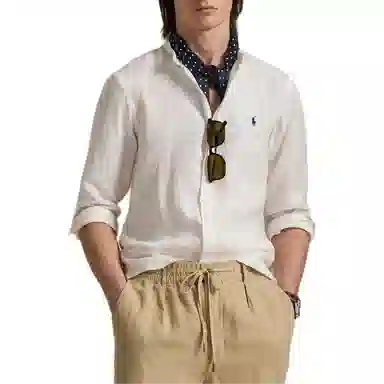 Polo Ralph Lauren Linen Shirt White
