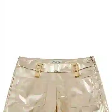 Lanvin Kids SS22 Gold Shorts