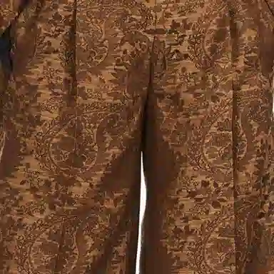 MaxMara Finire Wide Jacquard Wool Trousers