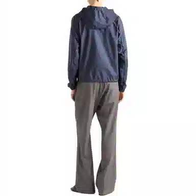 Prada Sport Short Hooded Jacket Blue