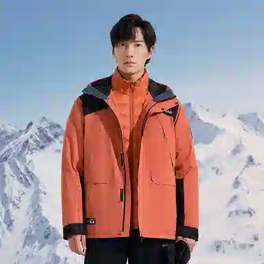 探路者 户外保暖休闲冲锋衣 男款