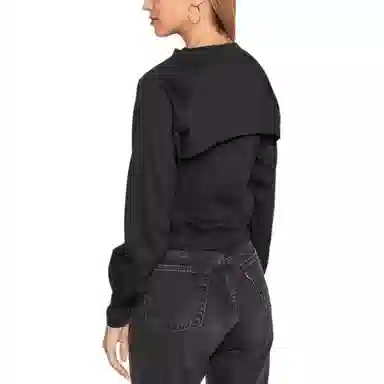 Converse Bluse Twisted Schwarz Relaxed Fit T