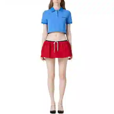 Miu Miu Polo Shirt Light Blue