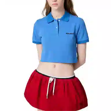 Miu Miu Polo Shirt Light Blue