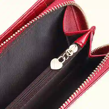 歌若拉 长款多卡位 牛皮 皮夹钱包 女款 多色