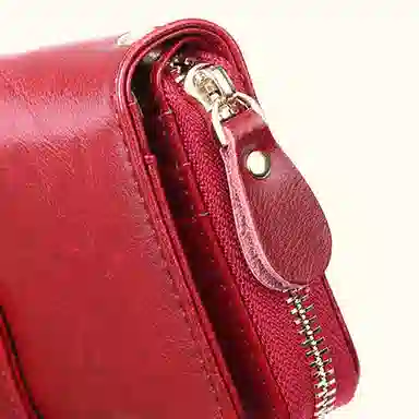 歌若拉 长款多卡位 牛皮 皮夹钱包 女款 多色