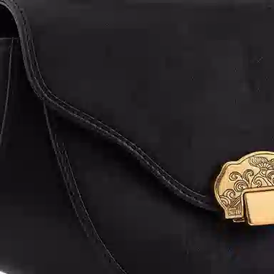 上海故事 提花高级感 手提包 桑蚕丝 中号 女款 黑色