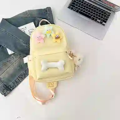 彤彤兔 日系简约小清新 尼龙 胸包 女款 多色