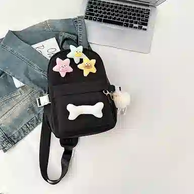 彤彤兔 日系简约小清新 尼龙 胸包 女款 多色