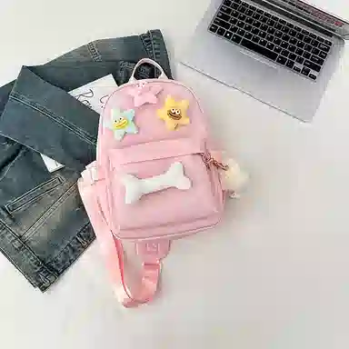 彤彤兔 日系简约小清新 尼龙 胸包 女款 多色