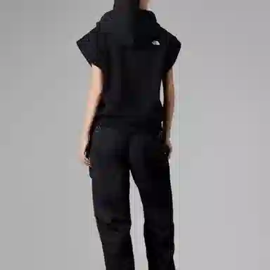 THE NORTH FACE W Ease Ss Hoodie Tee Ap Logo T