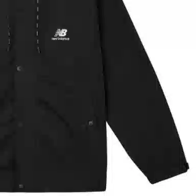 New Balance Logo Print Hoodie Black