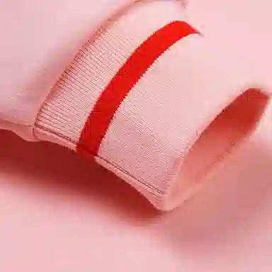 安踏 童装 字母印花连帽套头卫衣 女童 樱花粉