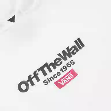 Vans Logo Print Hoodie White