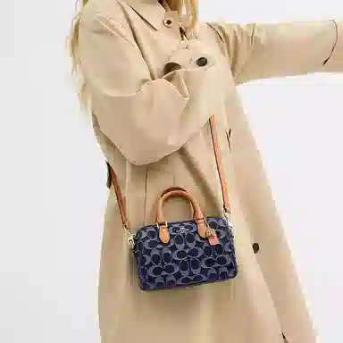 COACH Rowan 18 Denim Blue