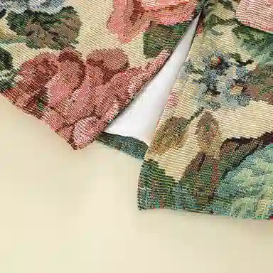 梦特娇 花色设计马甲纯棉裙装套装 儿童款