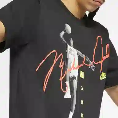 Jordan Ribbed Crew Neck T-Shirt Black