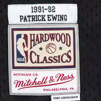 Mitchell & Ness NBA 1991-92 Knicks Ewing 33 Black