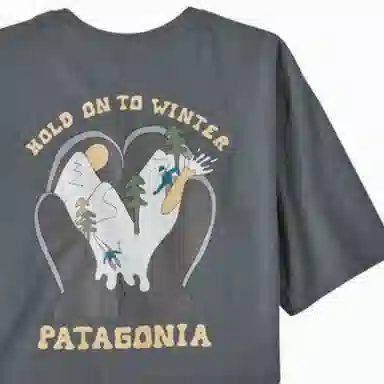 patagonia Men's Hold On To Winter Responsibili-Tee T