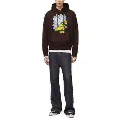 Louis Vuitton FW22 Logo Hoodie Brown