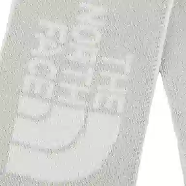 The North Face Logo Acrylic Scarf White Sand