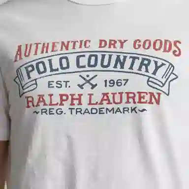 Polo Ralph Lauren SS23 Letter Print Tee White