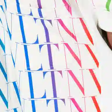 Valentino SS21 Vltn Times Bermuda Shorts White