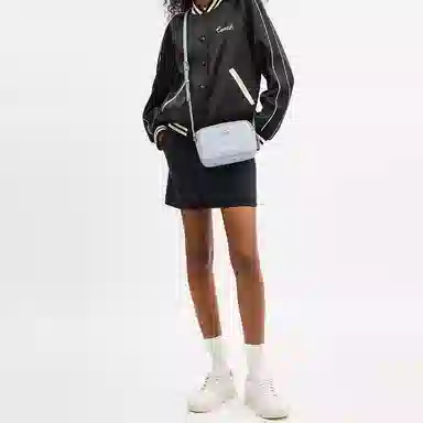 Coach Jamie 19 Sketch Signature Mini Shoulder Bag Ice Blue