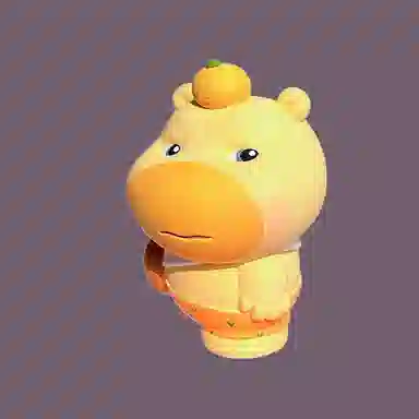 咕轹 水豚噜噜石膏娃娃 玩具