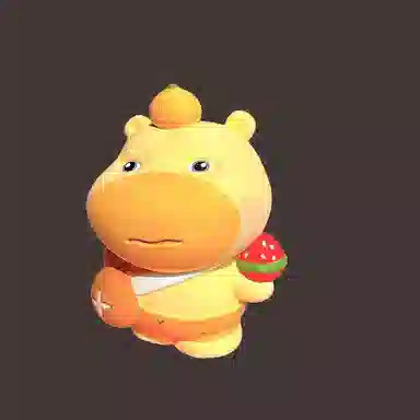 咕轹 水豚噜噜石膏娃娃 玩具