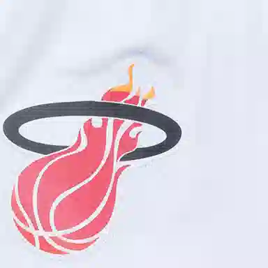 Mitchell & Ness Miami Heat 96 Season Fan Shorts White