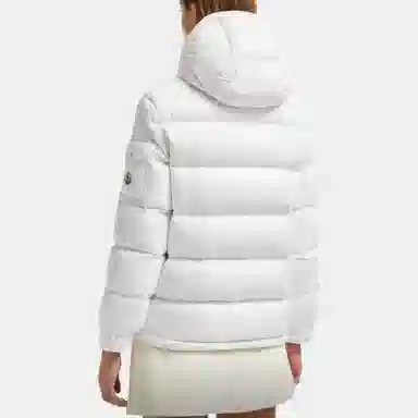 Moncler FW24 Hooded Down Jacket White