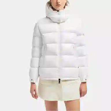Moncler FW24 Hooded Down Jacket White