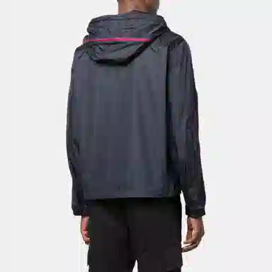 Moncler SS22 Logo Patch Hoodie Jacket Blue