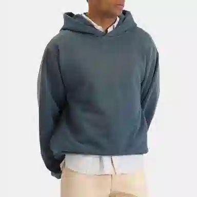 Acne Studios Back Logo Hoodie Navy