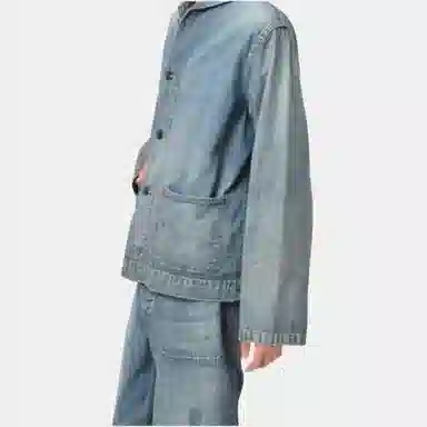 bowwow SS25 USN M43 DUNGAREE JUMPER SHAWL COLLAR